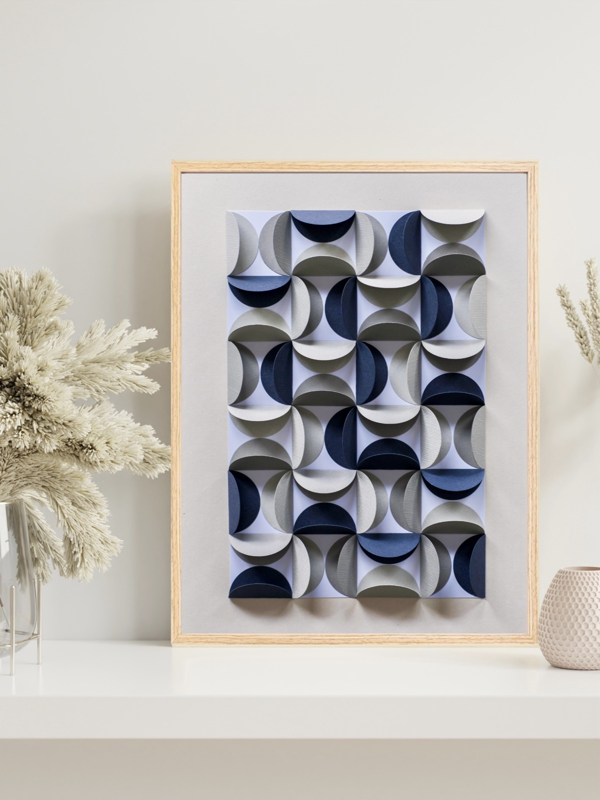 Abstraktes Wandbild Beige im Überblick
