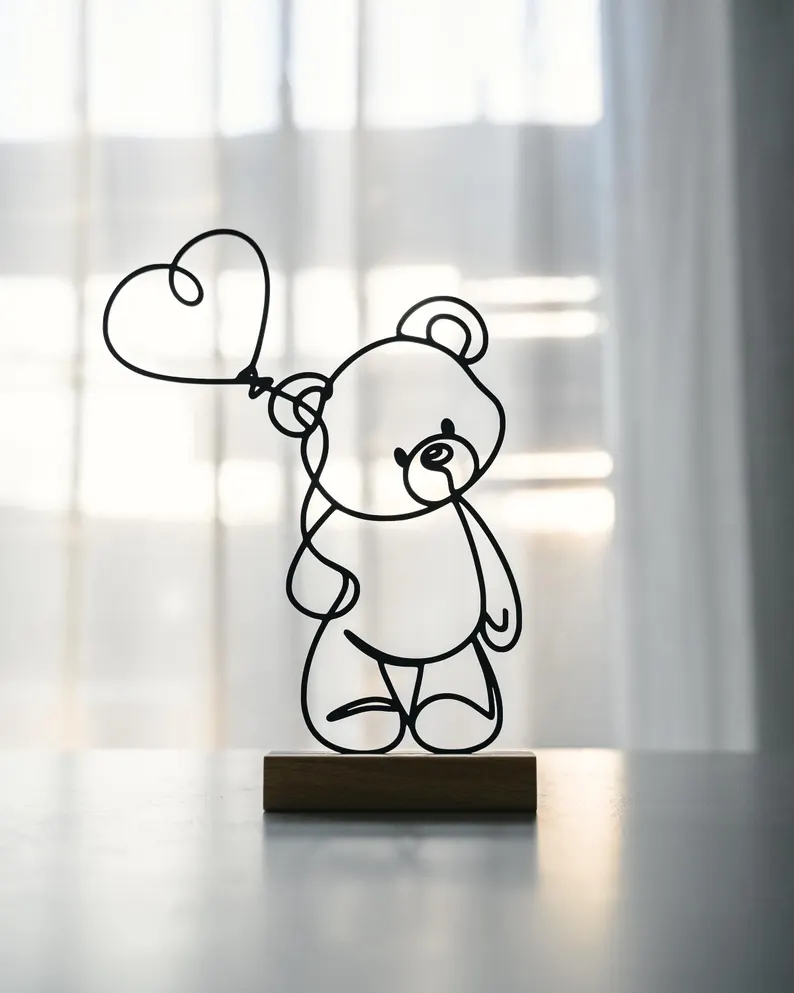 Bär mit Luftballon Aufsteller - Produktfoto 6