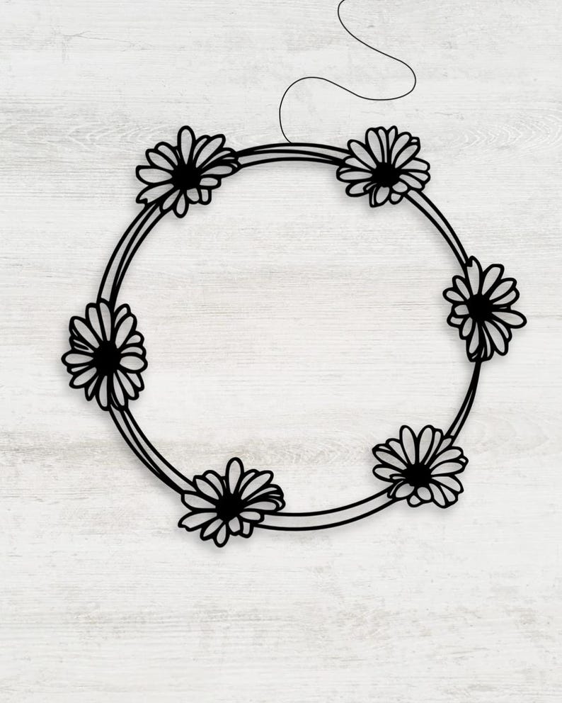 Fensterkranz Blumen als Fensterkranz aus dem 3D-Druck - Produktfoto 3