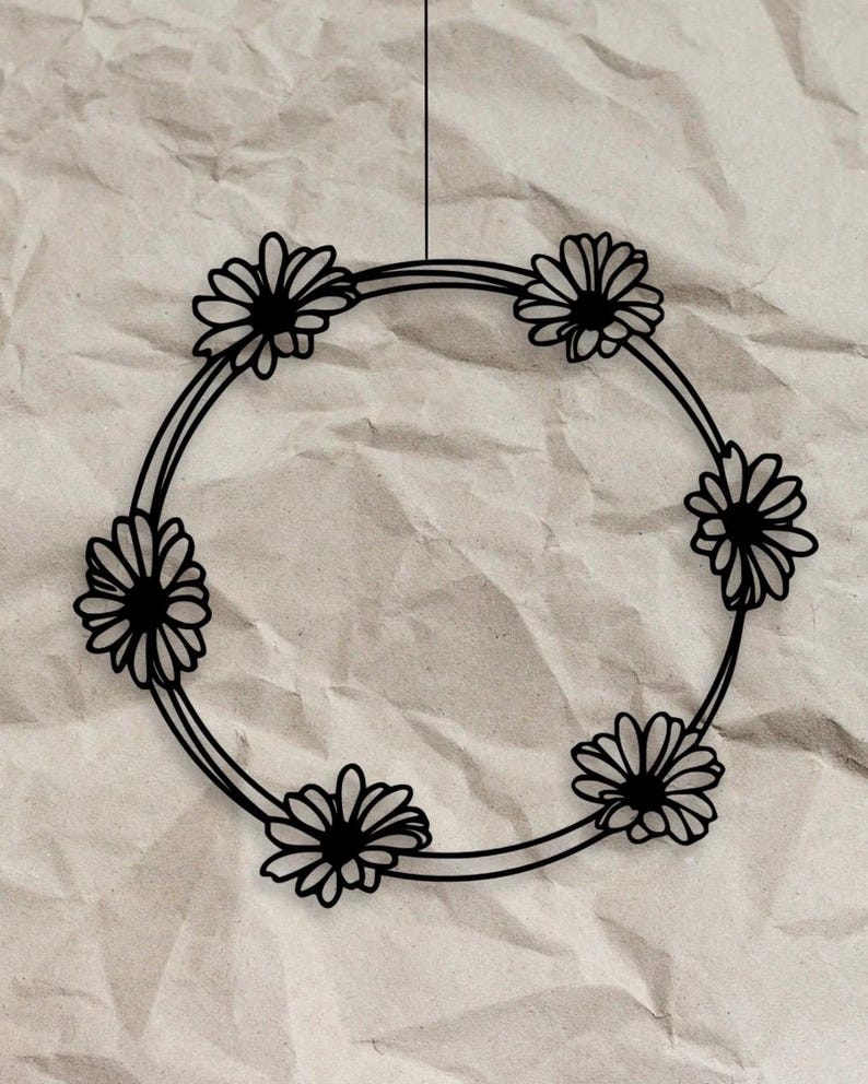 Fensterkranz Blumen als Fensterkranz aus dem 3D-Druck - Produktfoto 4