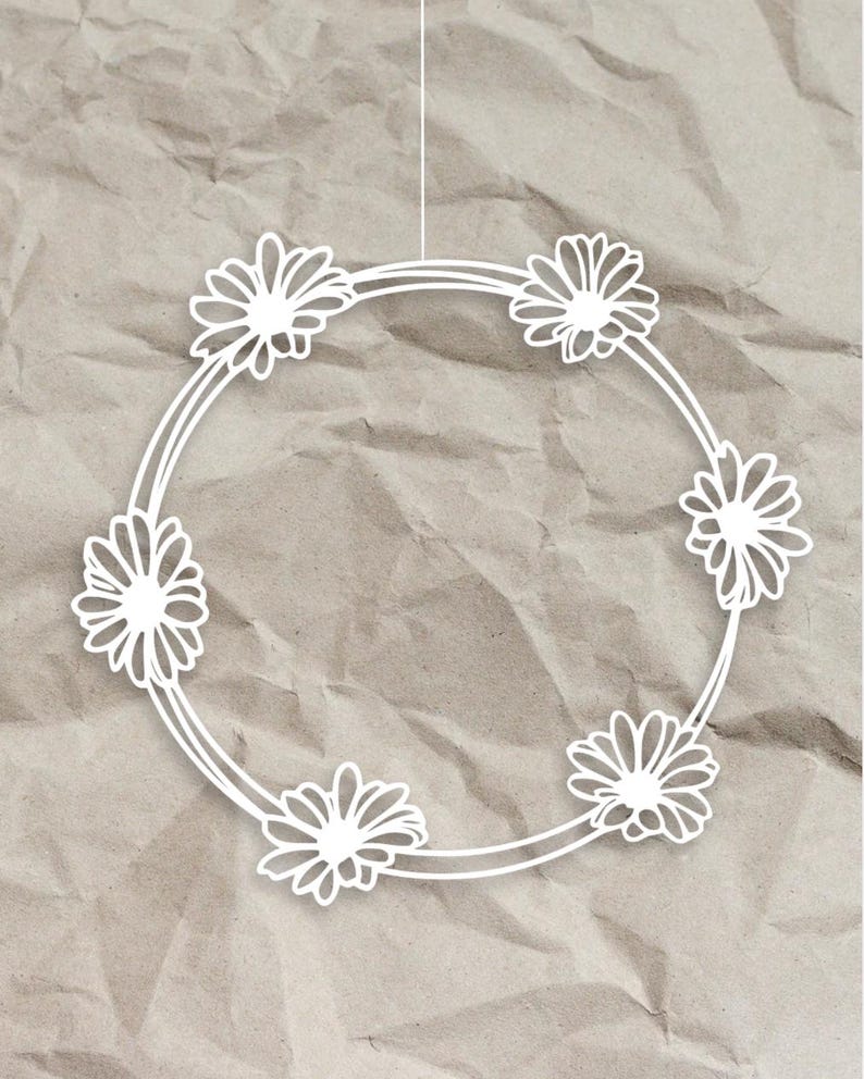 Fensterkranz Blumen als Fensterkranz aus dem 3D-Druck - Produktfoto 5