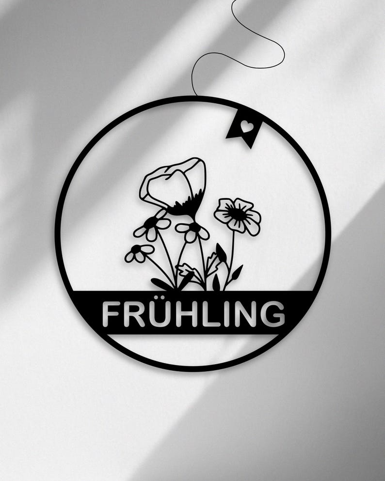 Fensterkranz Frühlingsblumen als Fensterkranz aus dem 3D-Druck - Produktfoto 4