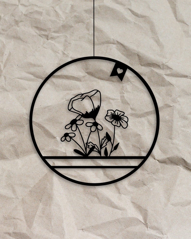 Fensterkranz Frühlingsblumen als Fensterkranz aus dem 3D-Druck - Produktfoto 5
