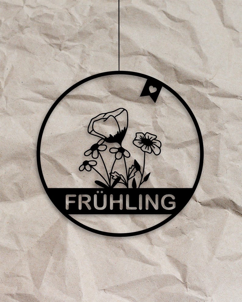 Fensterkranz Frühlingsblumen als Fensterkranz aus dem 3D-Druck - Produktfoto 6