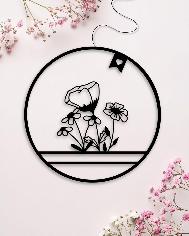 Fensterkranz Frühlingsblumen als Fensterkranz aus dem 3D-Druck - Produktfoto 7