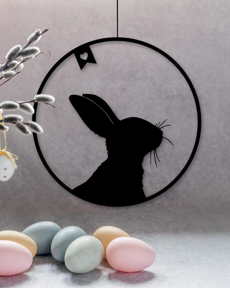 Fensterkranz Osterhase als Fensterkranz aus dem 3D-Druck - Produktfoto 3