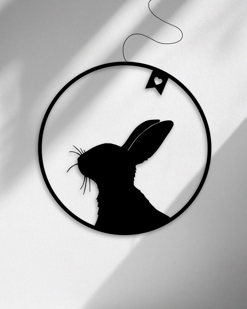 Fensterkranz Osterhase als Fensterkranz aus dem 3D-Druck - Produktfoto 4