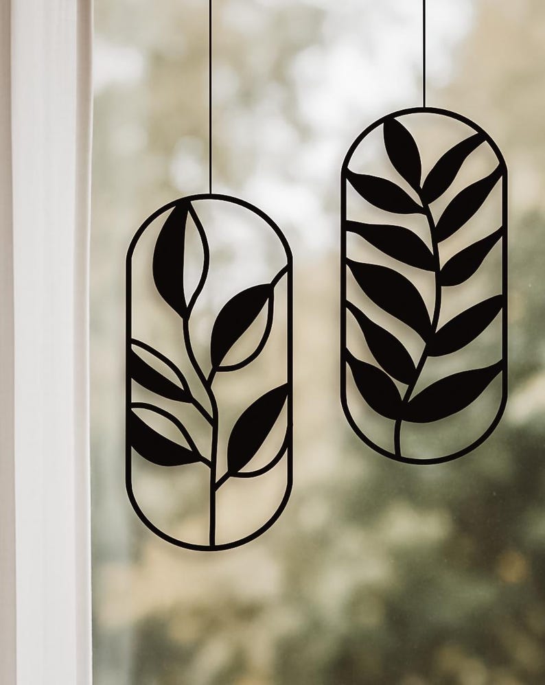 Fensterdeko hängend — Blätter
