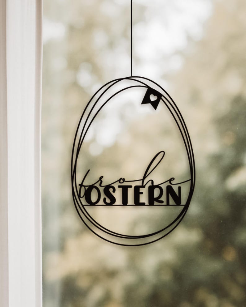 Fensteranhänger „Frohe Ostern"