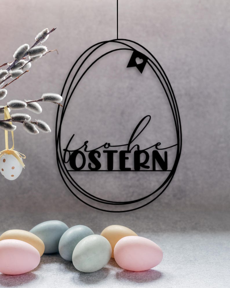 Fensteranhänger „Frohe Ostern