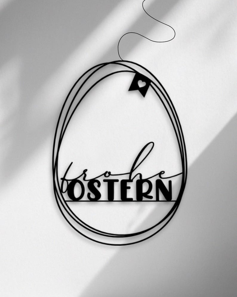 Fensteranhänger „Frohe Ostern