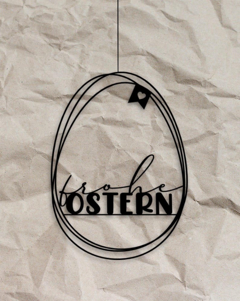 Fensteranhänger „Frohe Ostern