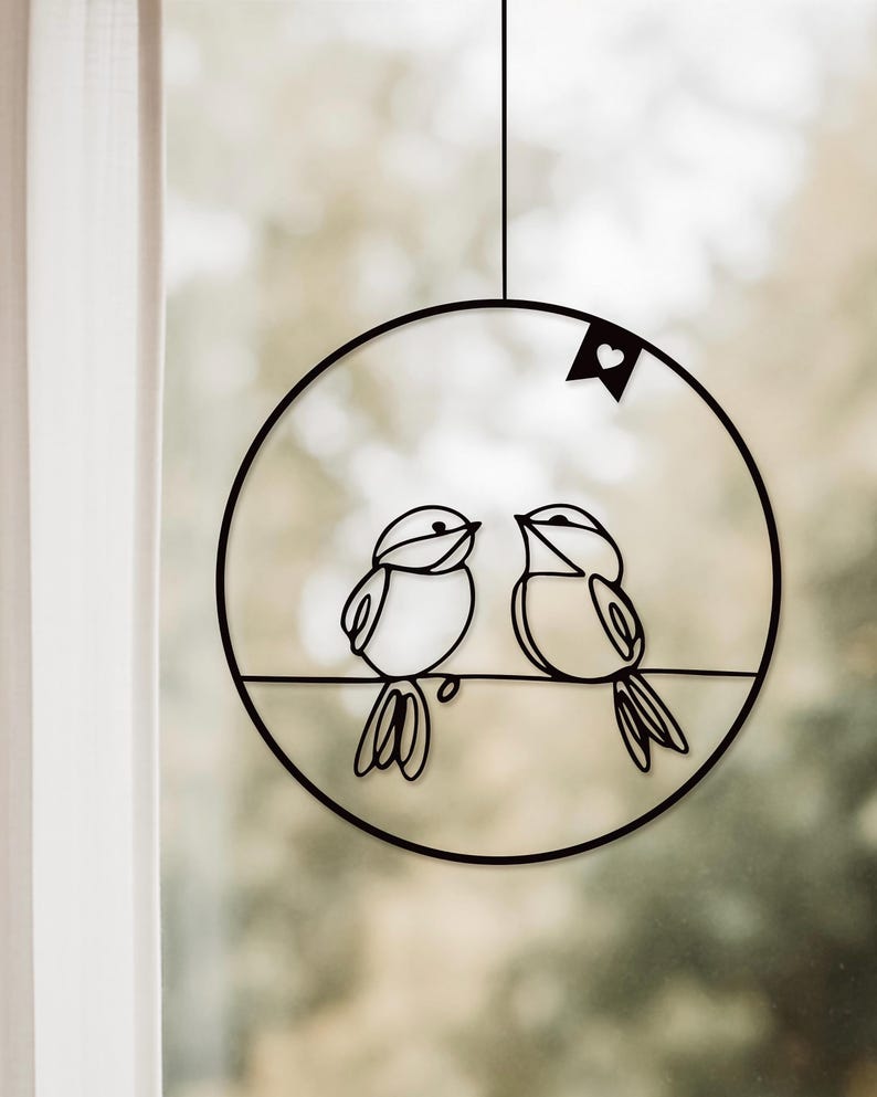 Bestseller Fensterkranz zwei Vögel