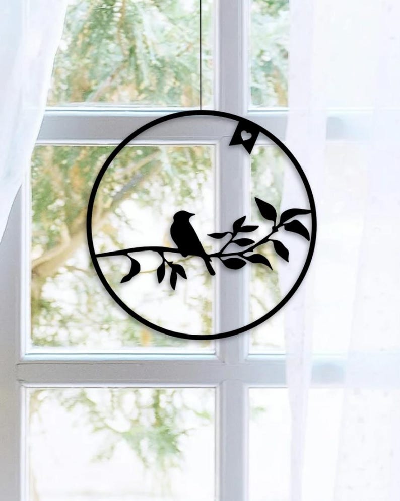 Fensterkranz Vogel als Fensterkranz aus dem 3D-Druck - Produktfoto 3