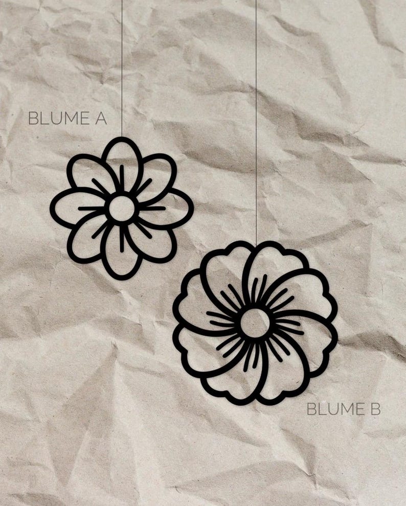 Fensteranhänger Blumen filigran als Fensteranhänger aus dem 3D-Druck - Produktfoto 2