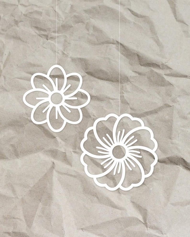 Fensteranhänger Blumen filigran als Fensteranhänger aus dem 3D-Druck - Produktfoto 3