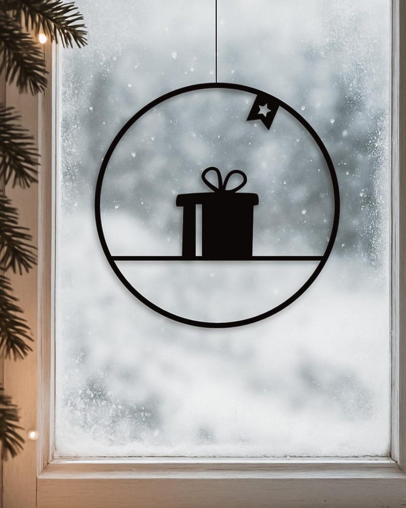 Fensterkranz Geschenk als Fensterkranz aus dem 3D-Druck - Produktfoto 2