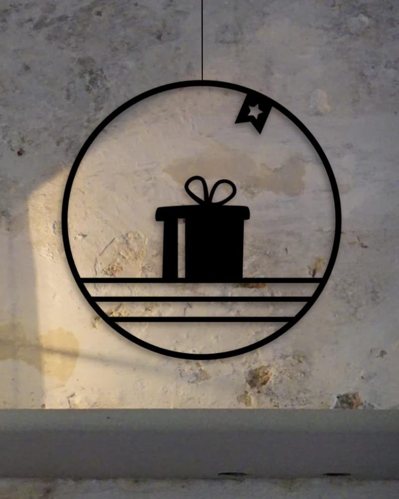 Fensterkranz Geschenk als Fensterkranz aus dem 3D-Druck - Produktfoto 7