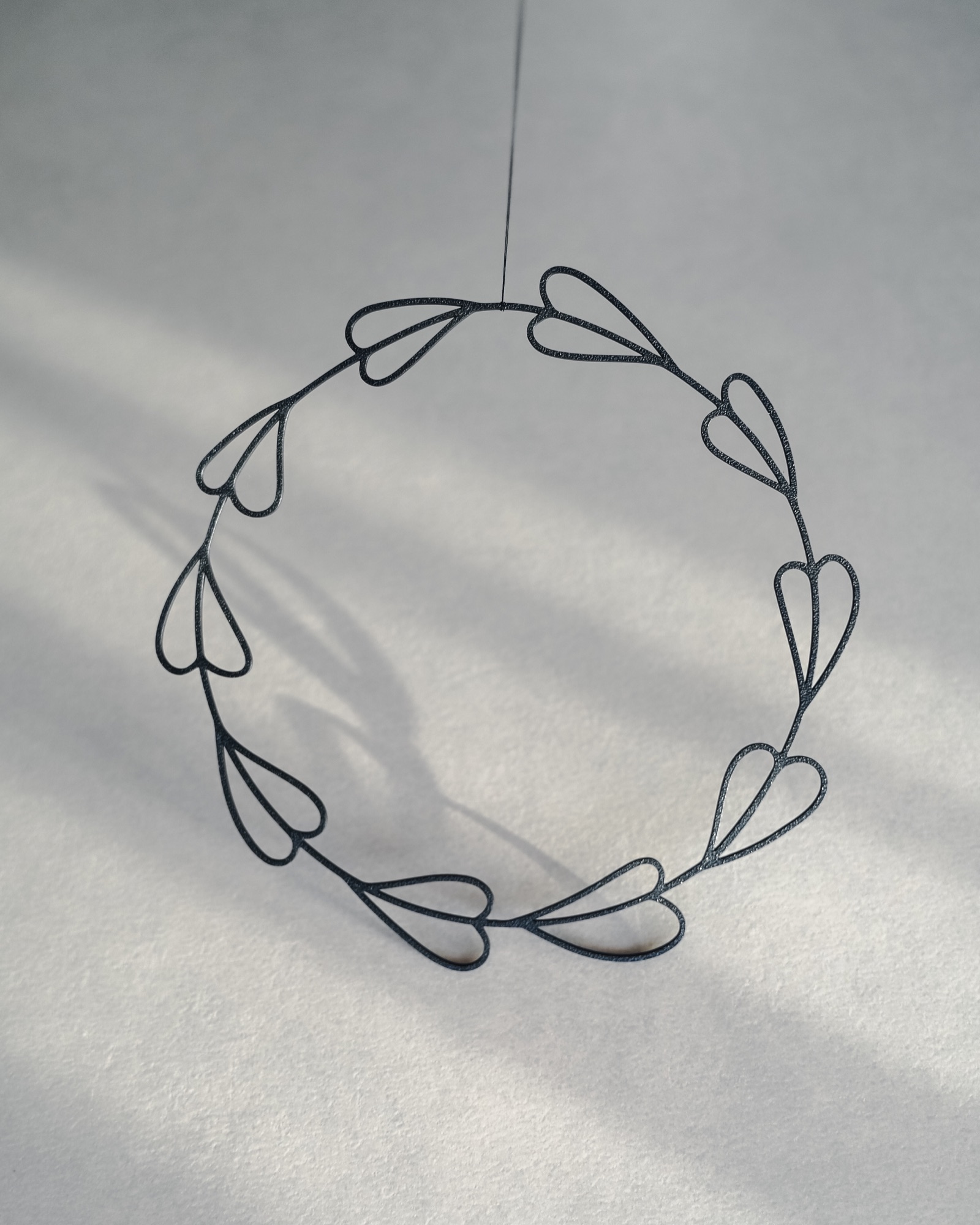 Fensterkranz Herzen als Fensterkranz aus dem 3D-Druck