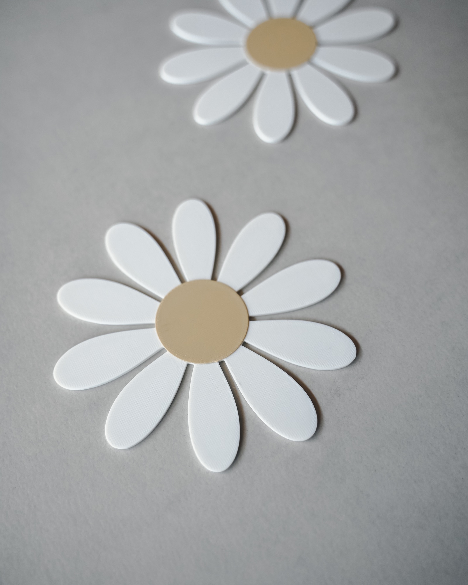 Gänseblümchen Wanddeko aus dem 3D-Druck - Produktfoto 4