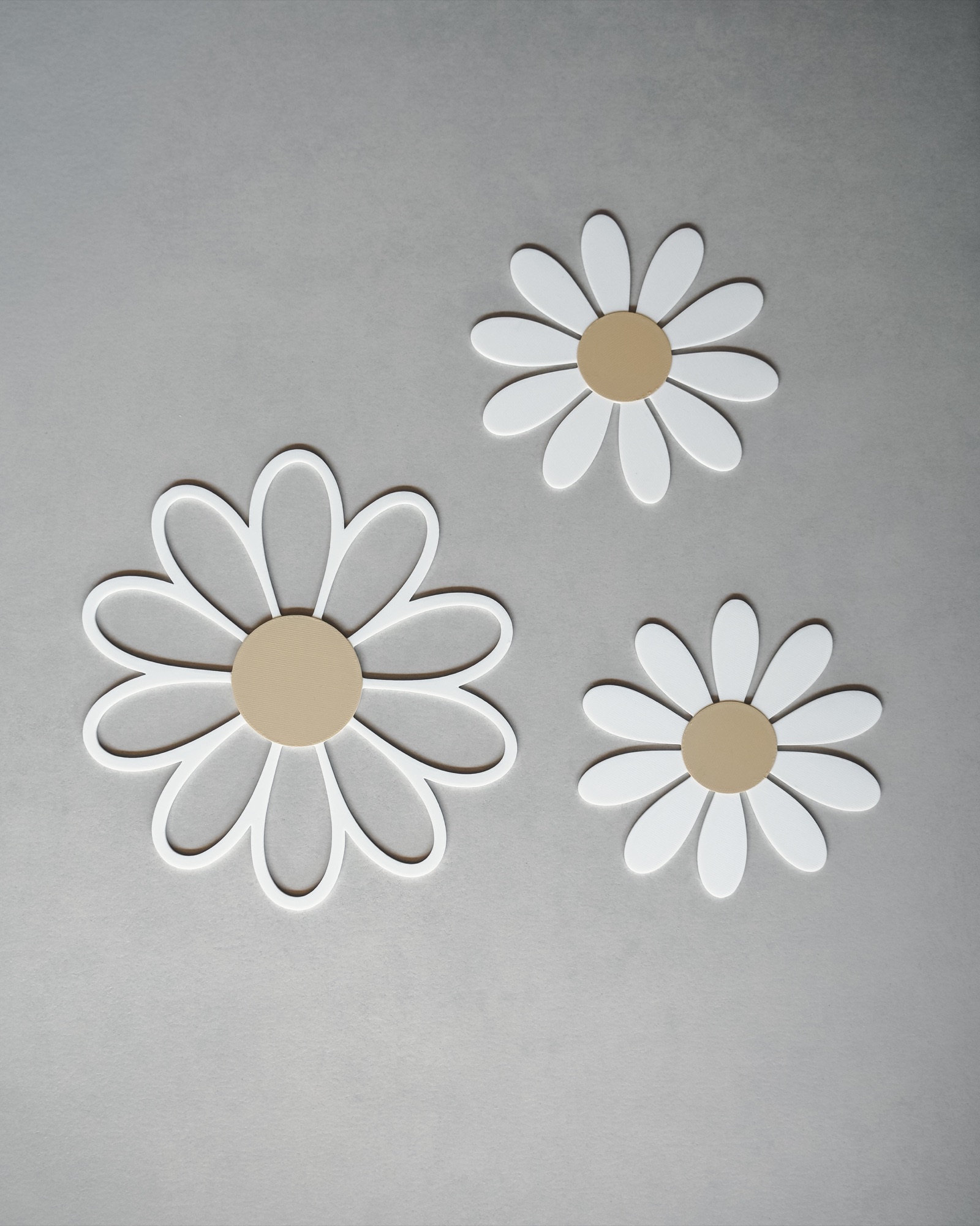 Gänseblümchen Wanddeko aus dem 3D-Druck