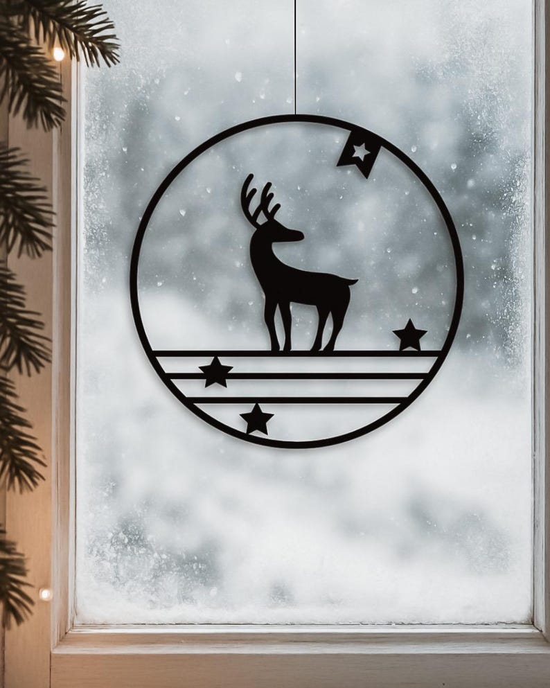 Fensterkranz Hirsch