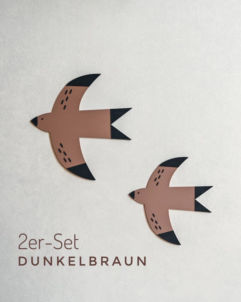 Wandvögel Kinderzimmer als Kinderzimmer Wanddeko aus dem 3D-Druck - Produktfoto 3