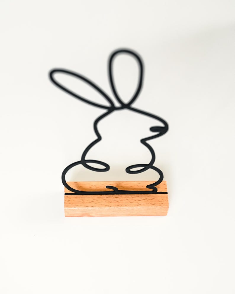Osterhasen Aufsteller — Line Art als Aufsteller aus dem 3D-Druck - Produktfoto 4