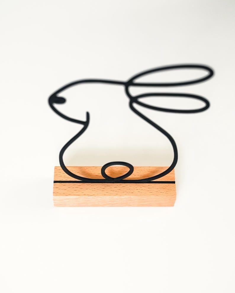 Osterhasen Aufsteller — Line Art als Aufsteller aus dem 3D-Druck - Produktfoto 5