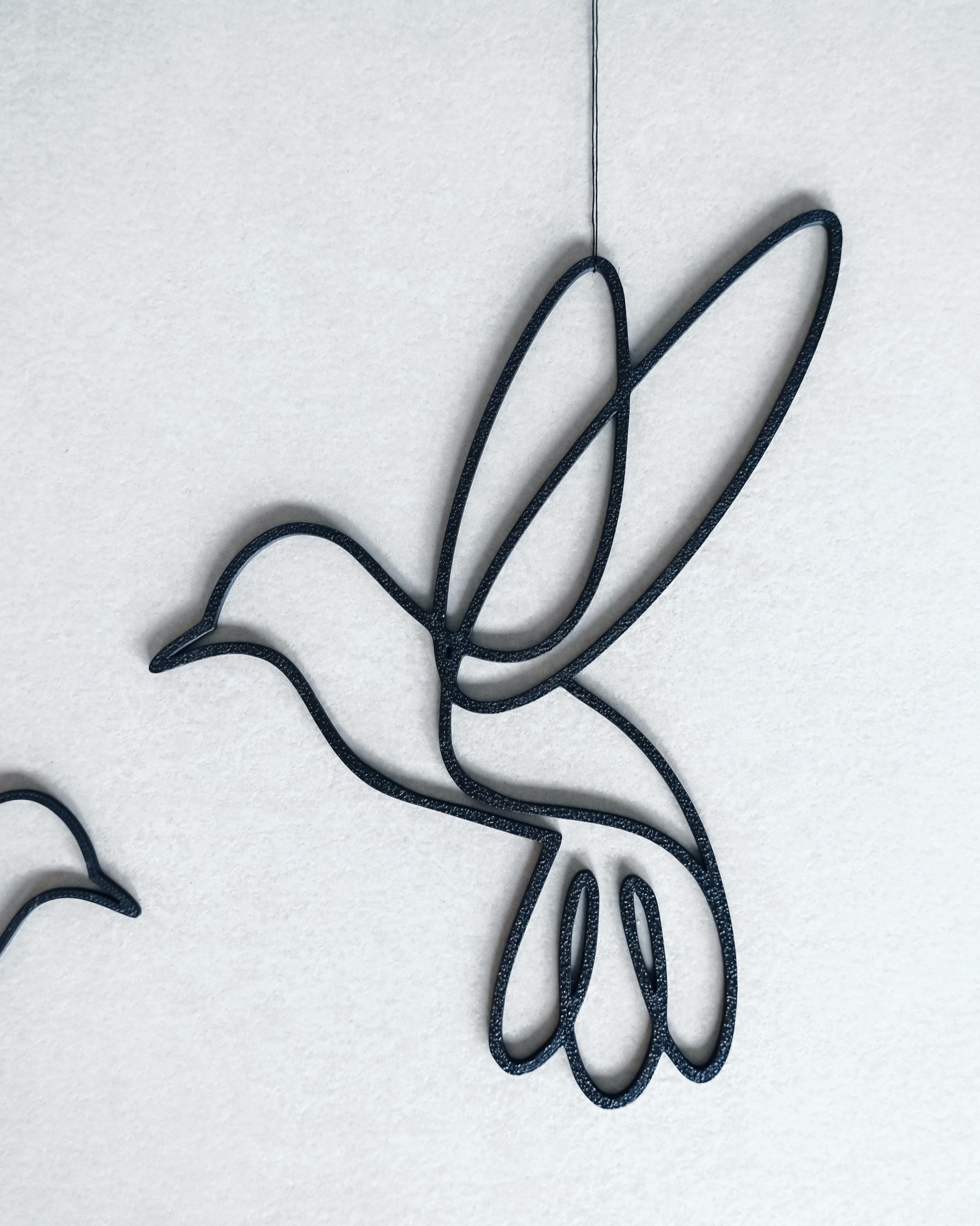 Line Art Vogel zum Aufhängen als Fensterdeko aus dem 3D-Druck - Produktfoto 4