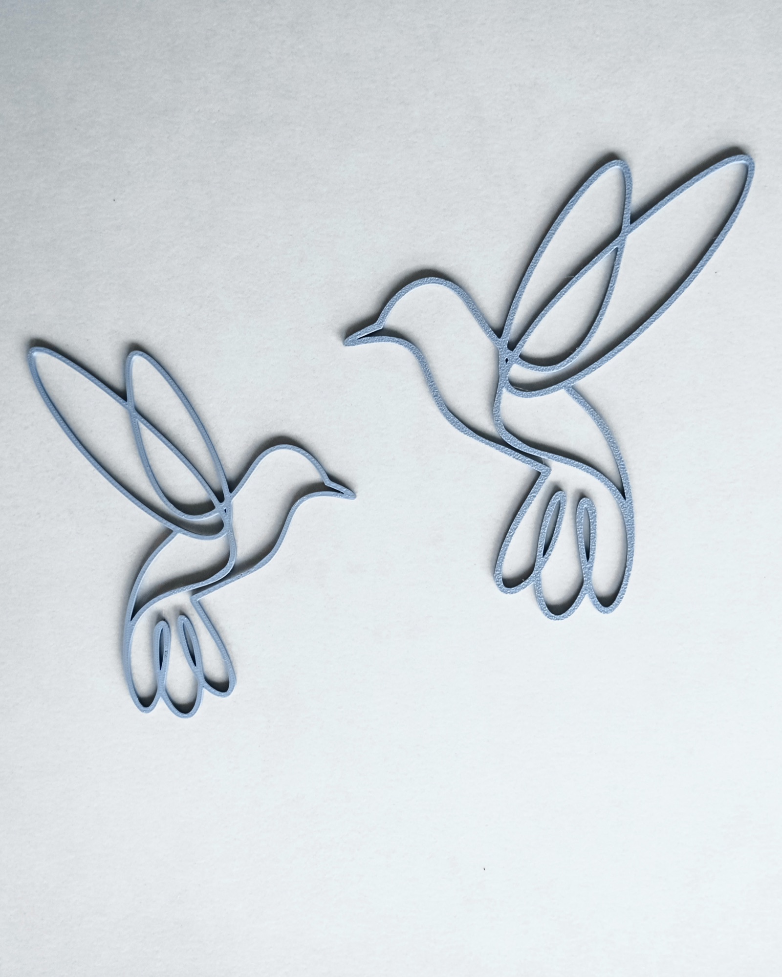 Line Art Vogel zum Aufhängen als Fensterdeko aus dem 3D-Druck - Produktfoto 5