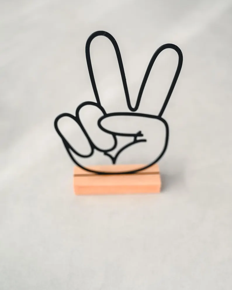 Peace-Zeichen Aufsteller - Produktfoto 2