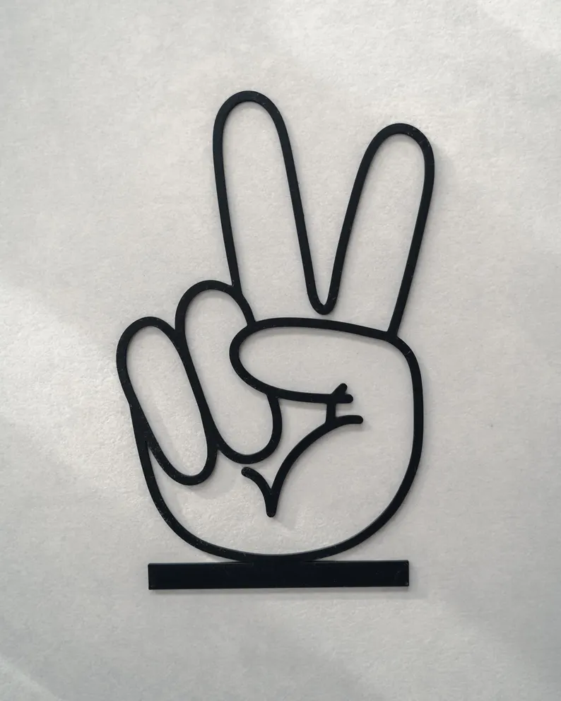 Peace-Zeichen Aufsteller - Produktfoto 3